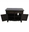 Classic 2-Drawer 2-Door Solid Wood Cabinet 