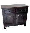 Solid Wood 2-Door 2-Drawer Cabinet