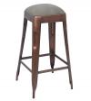 Upholstered Solid Iron Copper Stool