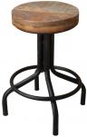 IRON WOODEN STOOL
