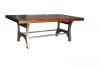 Solid Wood Coffee Table w Iron Base