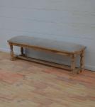 UPHOLSTERED SOLID WOOD BENCH