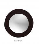 WOODEN ROUND MIRROR FRAME