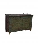 Unique Wood + Metal Indian blanket chest