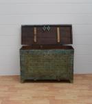 Unique Wood + Metal Indian blanket chest