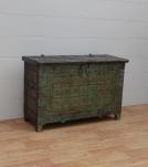 Unique Wood + Metal Indian blanket chest