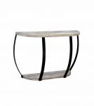 SOLID WOOD & IRON CONSOLE TABLE