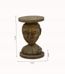 HAND CARVED SOLID WOOD FACE TABLE STAND