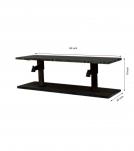 RECLAIMED WOOD & METAL BENCH / COFFEE TABLE