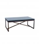 SOLID WOOD & IRON COFFEE TABLE