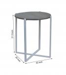 WOOD & IRON SIDE TABLE