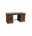 SOLID WOOD DESK W/ 8 DRAWERS