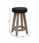 Leather Stool 