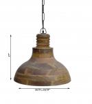 HANDCRAFTED SOLID WOOD PENDANT LIGHT