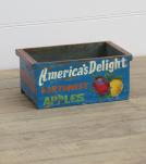 SOLID WOOD HAND PAINTED CRATE