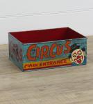 HAND PAINTED METAL CRATE