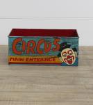 HAND PAINTED METAL CRATE