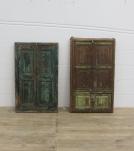 RECLAIMED TEAK 2 DOOR FRAME W/ MIRROR