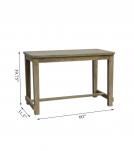 SOLID WOOD BAR HEIGHT TABLE