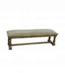 UPHOLSTERED WOOD BENCH
