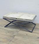 SOLID WOOD TRAY COFFEE TABLE & IRON