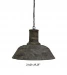 WOODEN FARMHOUSE DOME PENDANT LIGHT FIXTURE