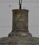 WOODEN FARMHOUSE DOME PENDANT LIGHT FIXTURE