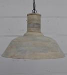 WOODEN FARMHOUSE DOME PENDANT LIGHT FIXTURE
