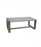 SOLID WOOD & IRON COFFEE TABLE