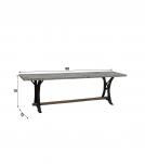 SOLID WOOD & IRON BENCH