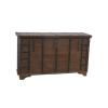 Unique Wood + Metal Indian blanket chest