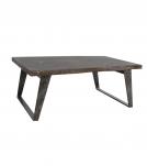 SOLID WOOD LIVE EDGE & IRON COFFEE TABLE