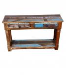 SOLID RECLAIMED TEAK WOOD CONSOLE 