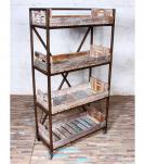 WOOD IRON SHELF