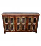 WOODEN GLASS SIDEBOARD