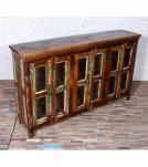WOODEN GLASS SIDEBOARD