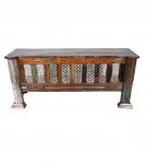 SOLID RECLAIMED TEAK WOOD & IRON CONSOLE