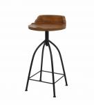 WOODEN IRON STOOL