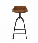 WOODEN IRON STOOL