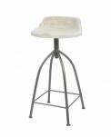 WOODEN IRON STOOL