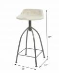 WOODEN IRON STOOL