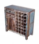 SOLID RECLAIMED TEAK WOOD WINE BAR