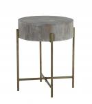 SOLID WOOD & METAL SIDE TABLE