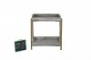 WOOD & METAL SIDE TABLE