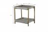 WOOD & METAL SIDE TABLE