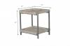 WOOD + METAL SIDE TABLE