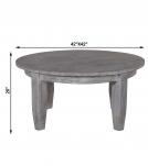 SOLID WOOD ROUND COFFEE TABLE