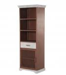 TALL IRON & SOLID WOOD CABINET