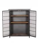 SOLID WOOD & IRON LIQUOR WINE CABINET
