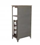 SOLID WOOD & IRON BAR CABINET